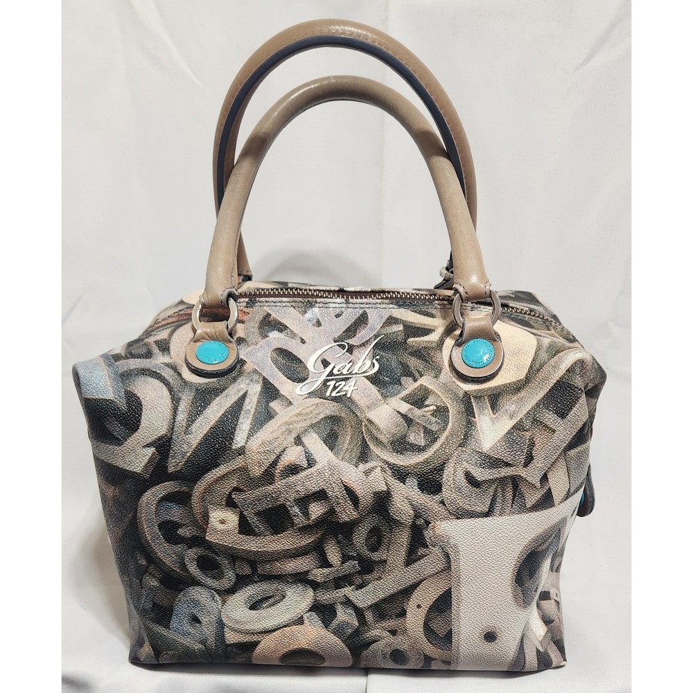Gabs G3 Convertible Tote Satchel Italian Leather Print Neutral Multi Gabs 124
